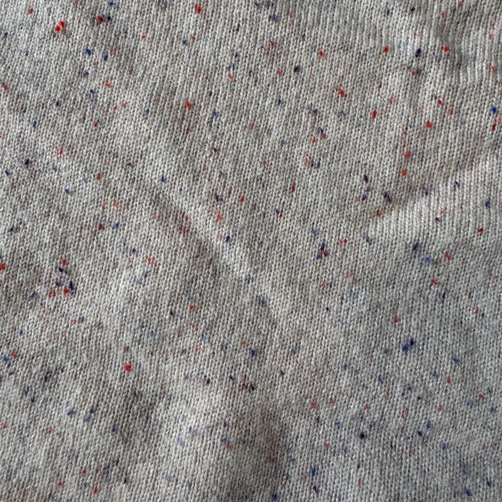 ZADIG & VOLTAIRE Women's 100% Cashmere Pink Speckled Sweater Elbow Heart Patch M - Picture 8 of 11